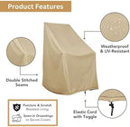 Shine Company Weatherproof Outdoor Rocking Chair Cover, 100% Woven Polyester - Image 3