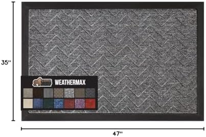 GORILLA GRIP WeatherMAX Door Mat, Indoor Outdoor Use - Image 2