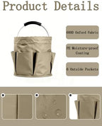 Cleaning Caddy with Handle, for Cleaning Supplies Organizer Bucket - Image 3