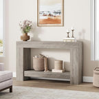GarveeHome 47" Farmhouse 2-Tier Console Table - Image 4