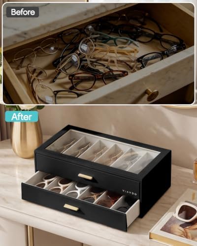 VLANDO 12-Slot Sunglasses Organizer Case - Image 3