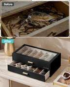 VLANDO 12-Slot Sunglasses Organizer Case - Image 3