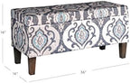 HomePop 36" Storage Ottoman Bench - Image 3