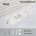 Coat Rack, Heavy Duty Stainless Steel 3 Tri Coat Hook Hanger, Wall Mounted Wall - Image 4