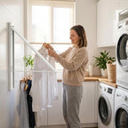 Wall Mounted Clothes Drying Rack, 65LB Folding Laundry Rack - Image 2