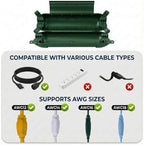 Yojoe 2 Pack Green Compact Outdoor Extension Cord Cover Waterproof Electrical - Image 2