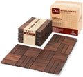 Acacia Interlocking Deck Tiles, 12 Slats by VICTORYRELAX