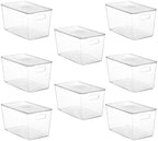 Vtopmart 8 Pack Clear Stackable Storage Bins by Vtopmart