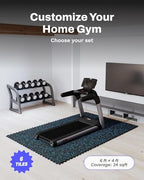 AIRHOP 0.56in Thick 24 Sq Ft Exercise Equipment Mats, 6 Tiles Upgraded Rubber - Image 4