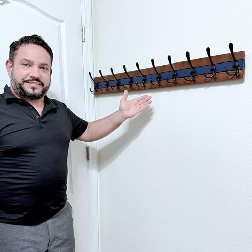 SKOLOO Rustic Wall Mounted Coat Rack - Image 4