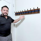 SKOLOO Rustic Wall Mounted Coat Rack - Image 4
