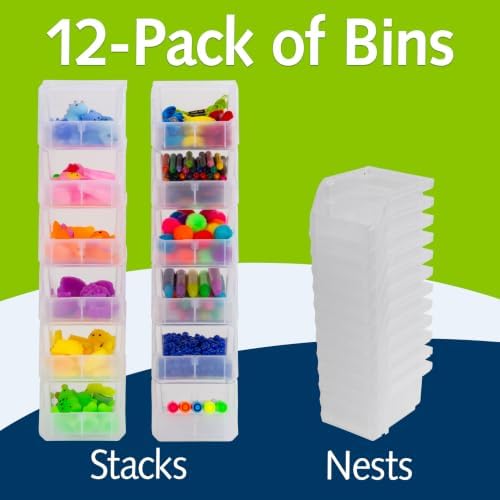 ReadySpace Extra-Small Stackable Plastic Storage Bins - Image 3
