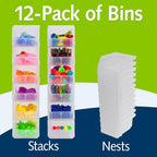 ReadySpace Extra-Small Stackable Plastic Storage Bins - Image 3