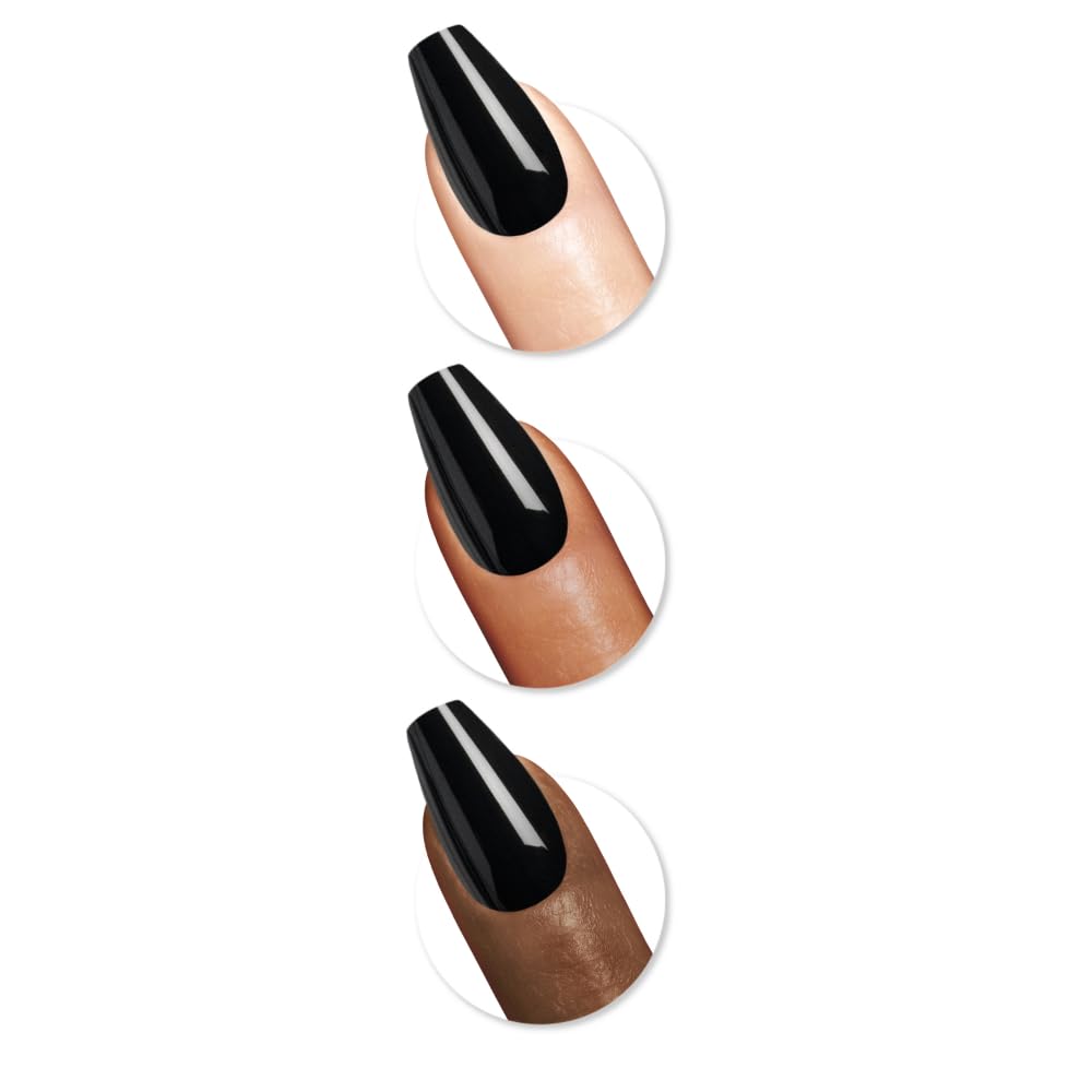 Sally Hansen Instant Cuticle Remover and Salon Effects Perfect Press-On Nails Kit, Nail Glue and 30 Designs