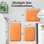 HUXMEYSON Bathroom Rugs Sets 3 Piece, Non-Slip & Quick Dry Bath Mat Set - Image 2