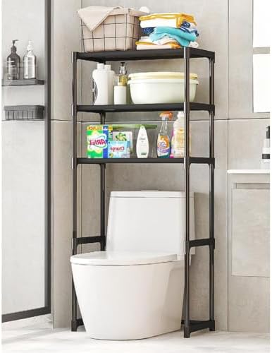 3-Tier Over the Toilet Storage, Metal Bathroom Shelve, Over Toilet Bathroom - Image 2