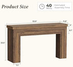 Huuger 54 Inch Entryway Table, Rectangular Console Table - Image 2