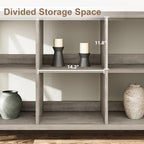 62 in Industrial 3-Tier Metal Horizontal Bookshelf - Image 6