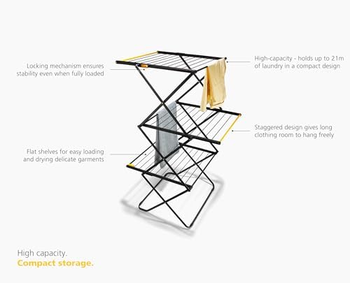 Joseph Joseph AirFrame Max 3-Tier Folding Drying Rack, High Capacity - Image 5