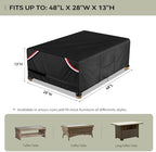 KylinLucky Outdoor Patio Coffee Table Covers 48 x 28 inch Waterproof - Image 2