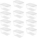 Vtopmart 12 Pack Clear Stackable Storage Bins by Vtopmart