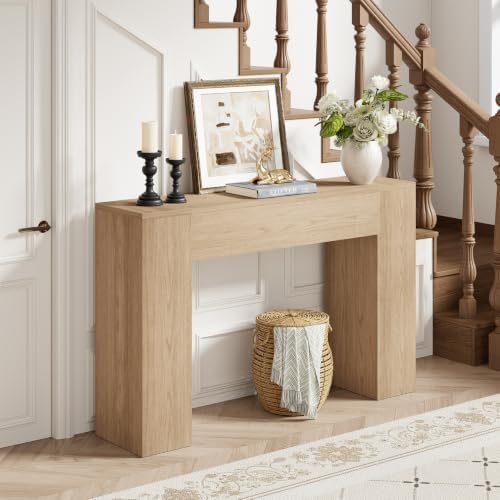 Epecoya 43 Inch Small Light Oak Console Table - Image 4