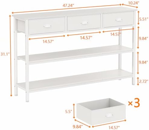 Furologee 47" Console Table - Image 3