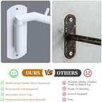 Alise Swing Clothes Hanger Rack, Swivel Garment Hanger Wall Mount - Image 6
