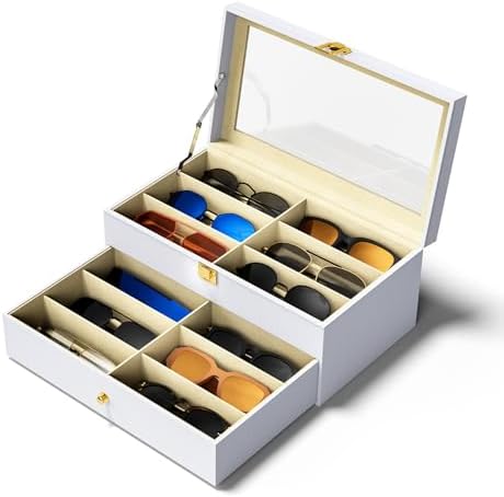 NEWLOOP 10/30 Slots Sunglass Organizer by NewloopStorageBox-Nomess