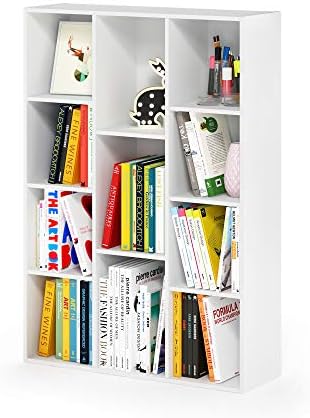 Furinno LUDER Book Shelf, 11-Cube Bookshelf, Reversible Bookcase, 9.4 x 29.1 x by Furinno-FitsYourSpaceFitsYourBudget