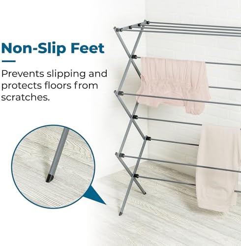 Honey-Can-Do Oversized Collapsible Clothes Drying Rack, 50 lb - Image 4