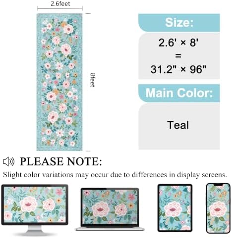 DUKINO 2.6x8 Runner Rug, Washable Runner Rug - Image 2
