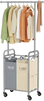 Tajsoon 2 Section Laundry Sorter Hamper by Tajsoon
