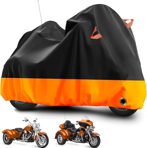 Trike Cover Heavy Duty Waterproof 3 Wheel Motorcycle Cover by Tokept