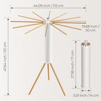 SUNOUTLY Tripod Clothes Drying Rack, Garment Rack Portable and Foldable Space - Image 2