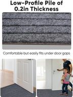 3X10ft Runner Rugs with Rubber Backing, Non Slip Indoor Outdoor Carpet Runner - Image 3