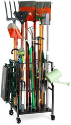UU-Major Garden Tool Organizer for Garage Corner, Free Standing Yard Tools Rack by UU-Major