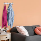 White Coat Rack Wall Mount – 12 Inch Stainless Steel Hook Rail - Image 4