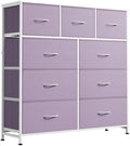WLIVE Tall Dresser for Bedroom, 9 Drawer Chest of Drawers by WLIVE