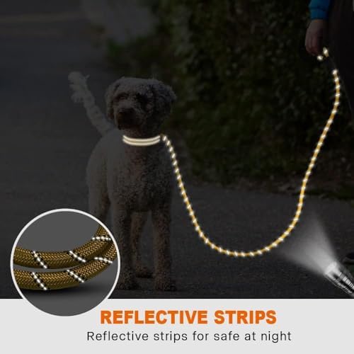 Taglory Rope Dog Leash for Small Medium Dogs, 6 FT Padded Handle - Image 5