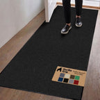 GORILLA GRIP Traffic Guard Indoor Outdoor Heavy Duty Door Mat, 70x24 Black by GorillaGrip