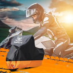 Motorcycle Cover Waterproof Outdoor Storage Fits Up to 91" - Image 7