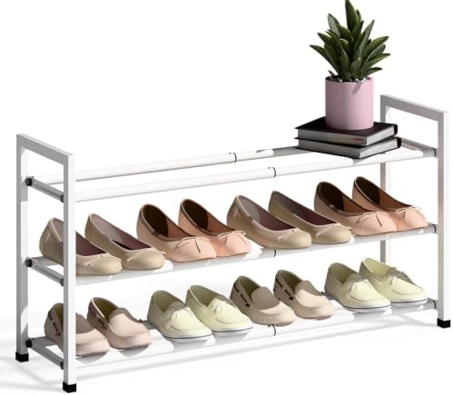 Bumusty 3 Tier Expandable Shoe Rack by BUMUSTY
