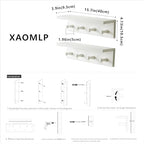 Entrance Coat Rack ，Coat Hooks, Wall-Mounted Wooden Hook Rack, Wall-Mounted - Image 5