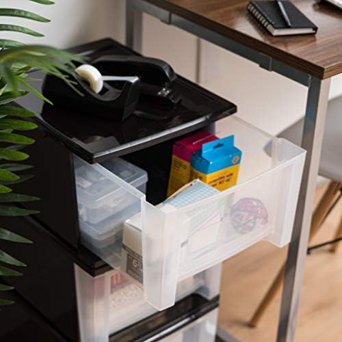 IRIS USA 4-Pack, 17 Qt. Medium Stacking Drawer Storage Organizer - Image 5