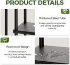 Bamworld Plant Stand 7 Tier Tall Corner Metal Shelf Black - Image 6