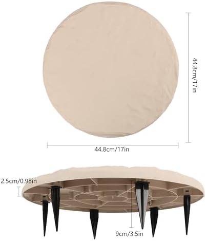 4Pcs Large Stepping Stones Outdoor Garden Walkway, Durable Pavers - Image 4