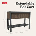 Keter Extendable Outdoor Bar Cart - Image 2