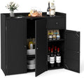 Tangkula Rattan Outdoor Storage Cabinet by TANGKULA