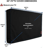 iBirdie Outdoor TV Cover 65 to 70 inch Weatherproof and Waterproof - Image 2